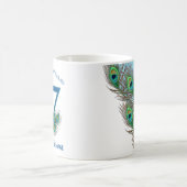 Mug Plume de paon pour 17e anniversaire ou anniversair (Centre)