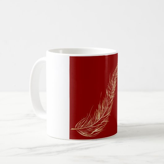 Mug Plume Dorée (Devant gauche)