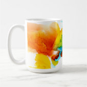 Mug Plume primaire - aquarelles (Gauche)