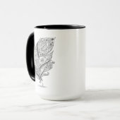 Mug Plume tribale inspirée (Devant gauche)