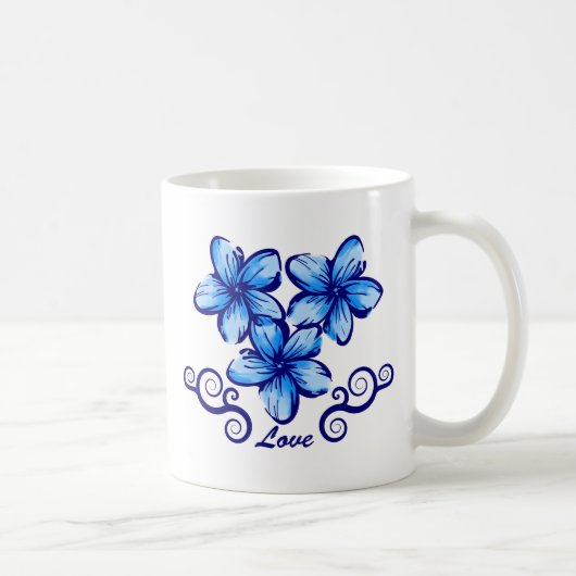 Mug Plumeria d'Hawaï d'amour (Droite)