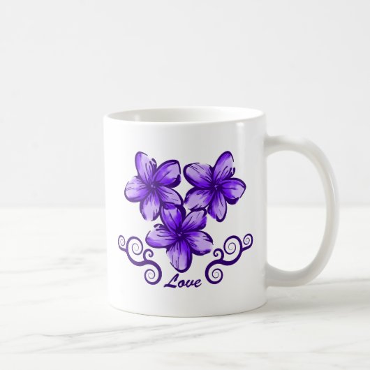 Mug Plumeria d'Hawaï d'amour (Droite)
