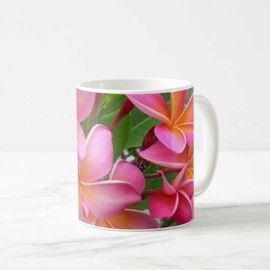 Mug Plumeria rose (Devant droit)