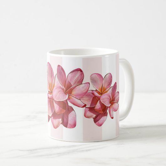 Mug - Plumeria rose (Devant droit)
