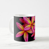 Mug Plumeria rose assez photo florale (Devant gauche)