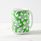 MUG PLUMÉRIE DE L'ÎLE (VERT DE CITRUS) (Devant droit)