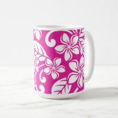 Mug PLUMÉRIE ISLANd (ROSE CHAUDE) (Devant droit)