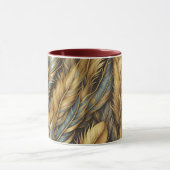 Mug Plumes Art Argent Doré (Centre)