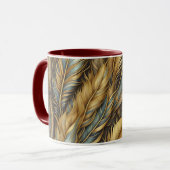 Mug Plumes Art Argent Doré (Devant gauche)