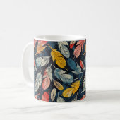 Mug Plumes Art Nouveau stylisées (Devant gauche)