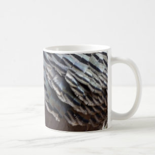 Mug Plumes de Dindon Sauvage II Design Abstrait de la