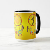 Mug Plumes de Dreamcatcher Kokopelli (Devant droit)
