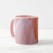 Mug Plumes de Flamant rose dans les tons roses (Devant gauche)