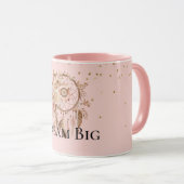 Mug Plumes de fleurs rose pâle Dream Catcher (Devant droit)