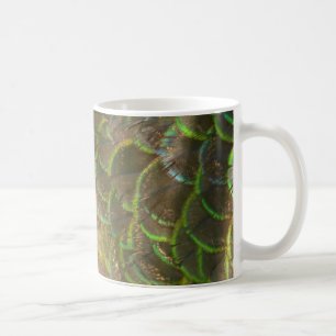 Mug Plumes de paon III (femelle) Design subtil de la n