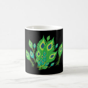 Mug Plumes de paon   Oiseaux de paon   Nature