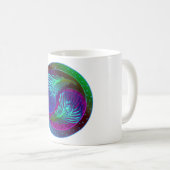 Mug Plumes de paon Yin Yang 5 (Devant droit)