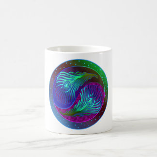 Mug Plumes de paon Yin Yang 5