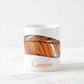 Mug - Plumes et nom en Oranges (Centre)