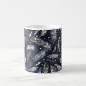 Mug Plumes Étoiles Or Bleu (Centre)