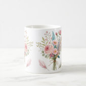 Mug Plumes florales roses (Centre)