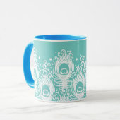 Mug Plumes molles de paon (Devant gauche)