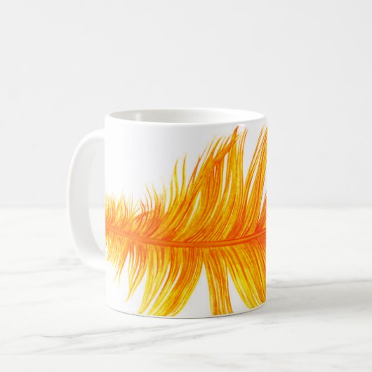 Mug Plumes orange (Devant gauche)