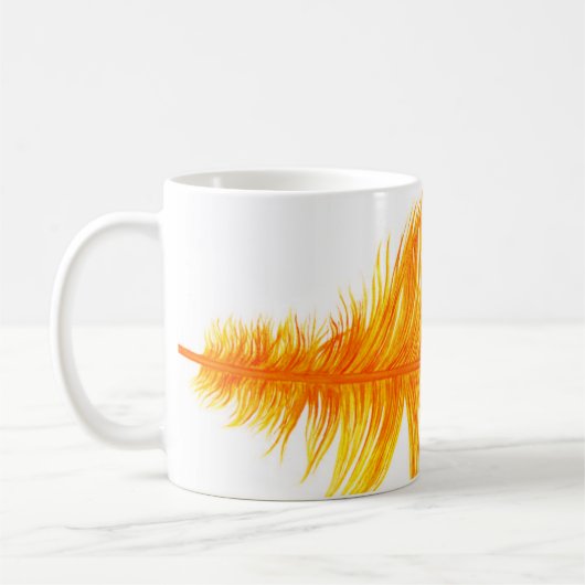 Mug Plumes orange (Gauche)