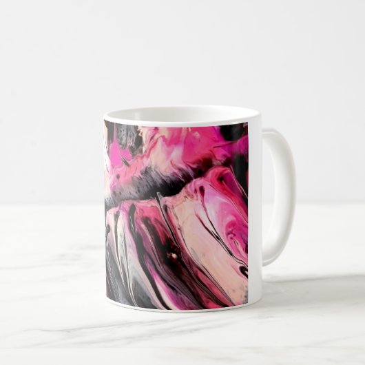 Mug Plumes roses (Devant droit)