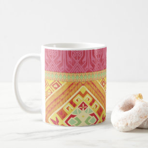 Mug Plumes rouges et jaunes
