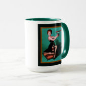 Mug Plumes rouillées par Gil Elvgren (Devant droit)