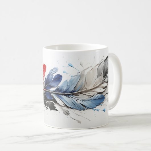Mug - Plumes - Tricolore (Devant droit)