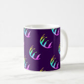 Mug Plumes violettes (Devant droit)