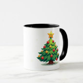 Mug Plump Kawaii Christmas Tree Sparkling Ornaments (Devant droit)