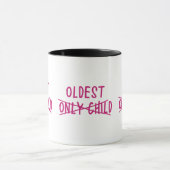 Mug Plus âgé avec Enfant unique barré (Centre)