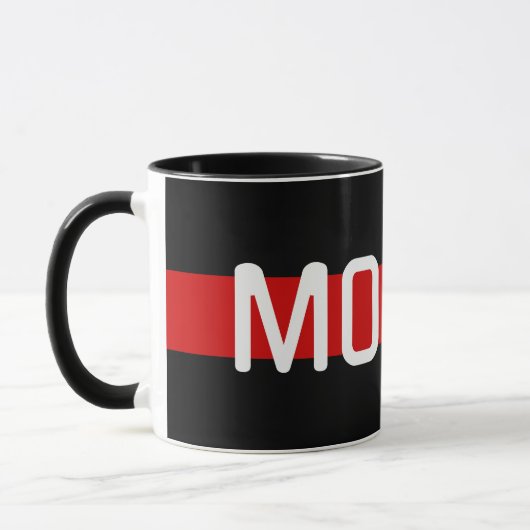 Mug PLUS Code Ligne rouge Design (Gauche)