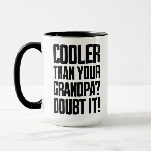 Mug Plus Cool Que Votre Grand-Père (Gauche)