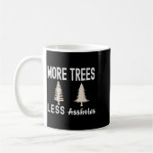 Mug Plus d'arbres moins de trous Sweater de Noël laid (Gauche)