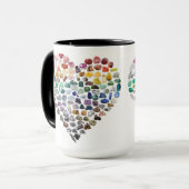 Mug Plus de 100 cristaux Gemmes Minéraux Valentines Jo (Devant gauche)