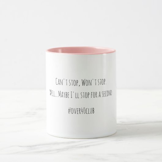 Mug Plus de 40 Coffee Cup (Centre)