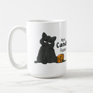 Mug Plus de bonbons s'il vous plaît Halloween Chat Noi