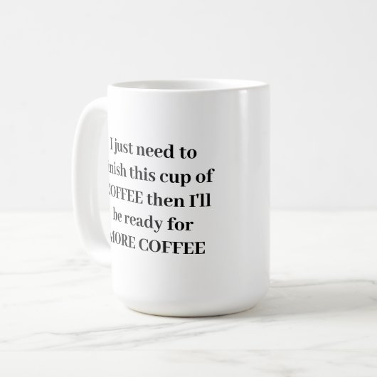MUG PLUS DE CAFÉ (Devant gauche)