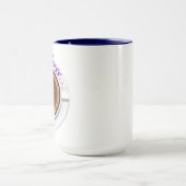 Mug Plus de café moins de stress, citation motivationn (Centre)