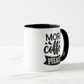 Mug Plus de café s'il vous plaît (Devant droit)