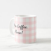 Mug Plus De Café S'Il Vous Plaît Buffalo Vérifier Café (Devant gauche)