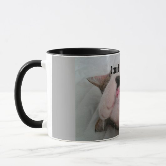 Mug Plus de chat de café (Gauche)
