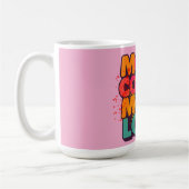Mug Plus de couleur, plus d'amour, conception de typog (Gauche)