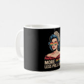 Mug Plus de fierté Moins de préjugé LGBTQ Fierté Ally  (Devant gauche)