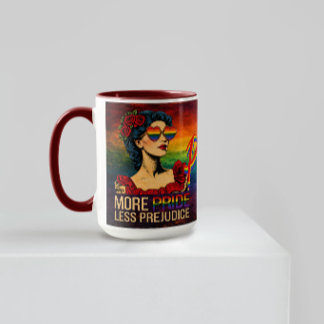 Mug Plus de fierté moins de préjugés Mois de la fierté