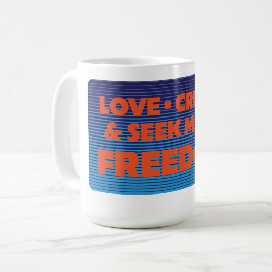 Mug Plus de liberté Rétro (Devant gauche)